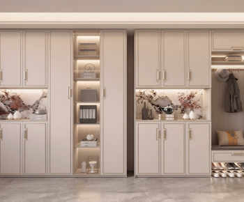 New Chinese Style Shoe Cabinet-ID:136368041