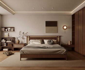 Wabi-sabi Style Bedroom-ID:632441042