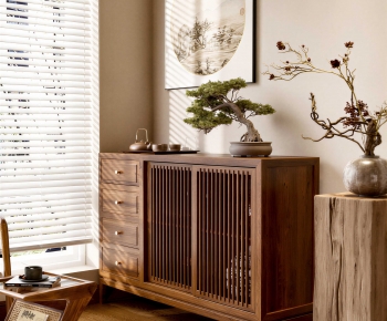 New Chinese Style Side Cabinet-ID:830106028