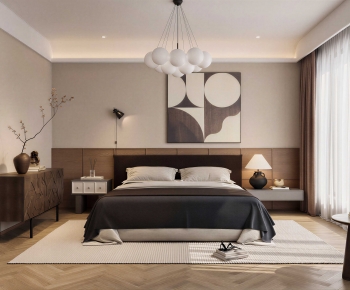 Wabi-sabi Style Bedroom-ID:632112037