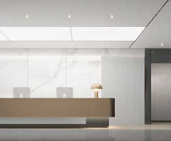Modern Office Reception Desk-ID:869500625