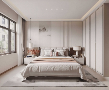 New Chinese Style Bedroom-ID:851562025