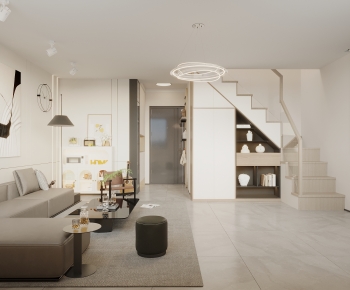 Modern A Living Room-ID:667215119