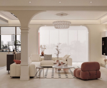 French Style A Living Room-ID:906522993