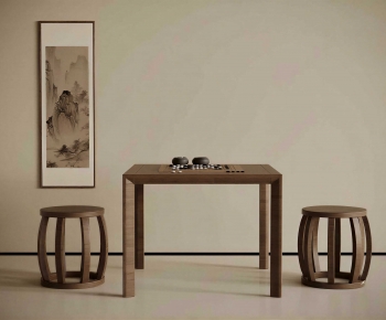 New Chinese Style Leisure Table And Chair-ID:555736064