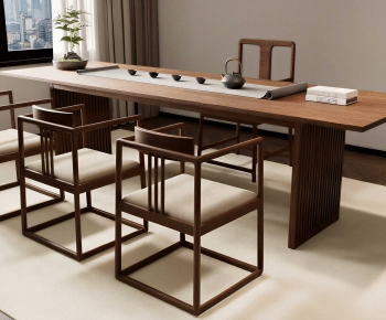 New Chinese Style Tea Tables And Chairs-ID:520376927