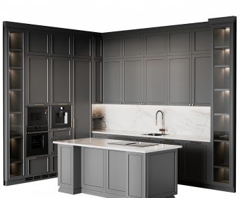 Simple European Style Kitchen Cabinet-ID:758460041