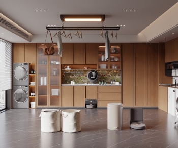 Modern Balcony Laundry Room-ID:872885948