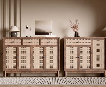 Wabi-sabi Style Entrance Cabinet-ID:322730067