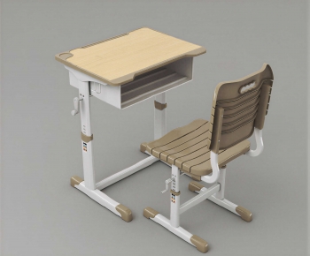 Modern Computer Desk And Chair-ID:991481072