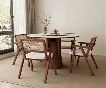 New Chinese Style Dining Table And Chairs-ID:450592997