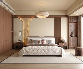 New Chinese Style Bedroom-ID:878942976