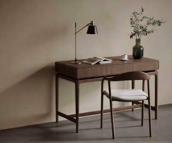 New Chinese Style Computer Desk And Chair-ID:759536037