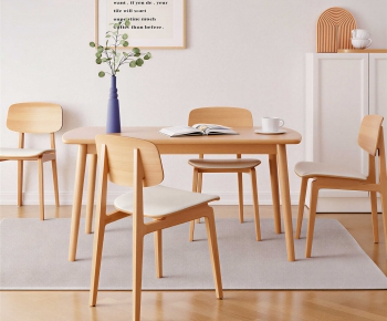 Nordic Style Dining Table And Chairs-ID:737183094