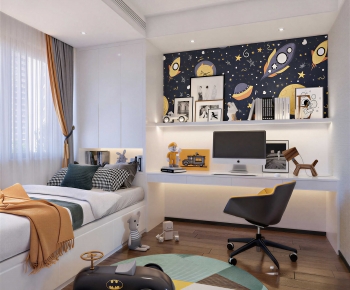 Modern Boy's Room And Son's Room-ID:731214059