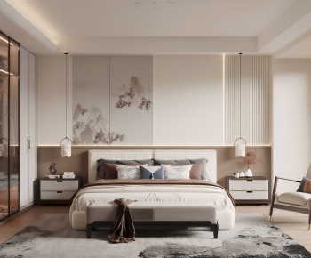New Chinese Style Bedroom-ID:296061035