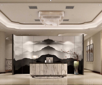 New Chinese Style Lobby Hall-ID:565543892