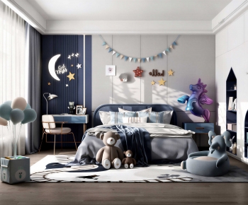 Modern Boy's Room And Son's Room-ID:119971998