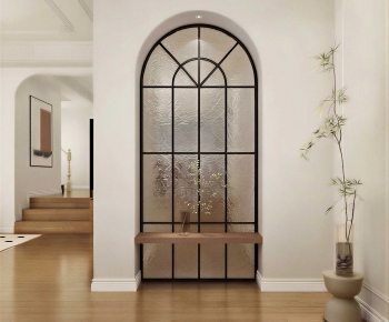French Style Glass Screen Partition-ID:134552963