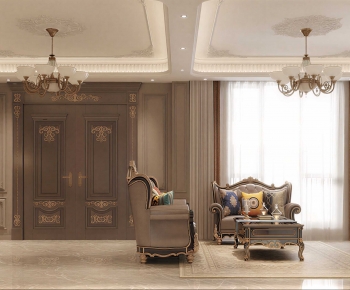 French Style A Living Room-ID:242068052