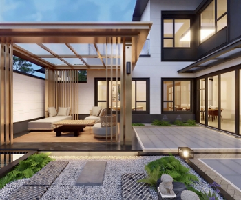 New Chinese Style Courtyard/landscape-ID:281450995