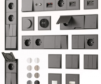 Modern Switch Socket Panel-ID:844934946