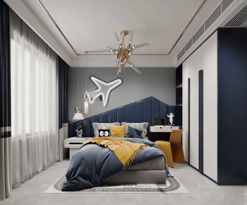 Modern Boy's Room And Son's Room-ID:115624905