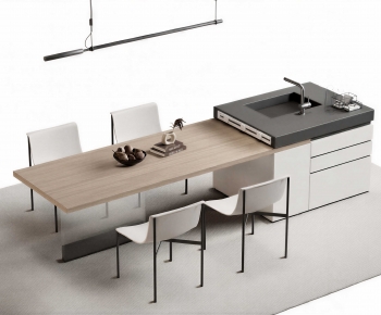 Modern Dining Table And Chairs-ID:769551991