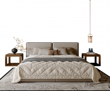 New Chinese Style Double Bed-ID:472425947