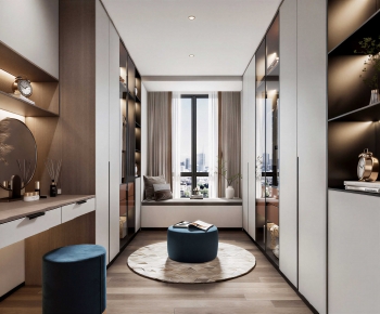 Modern Clothes Storage Area-ID:565356021