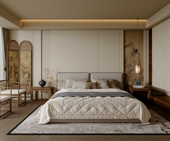 New Chinese Style Bedroom-ID:858517897