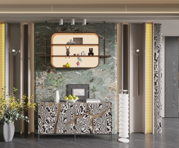 Modern Entrance Cabinet-ID:703486922