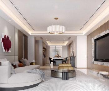 Modern A Living Room-ID:742777116