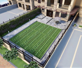 Modern Courtyard/landscape-ID:729680196