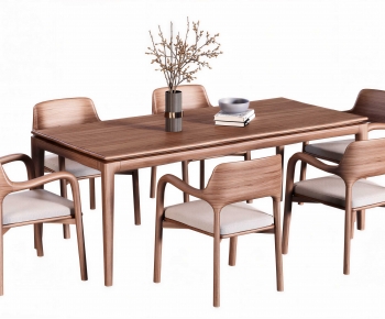 New Chinese Style Dining Table And Chairs-ID:886571888
