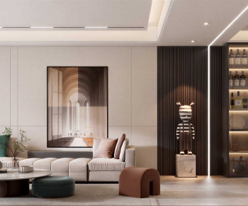 Modern A Living Room-ID:626976012