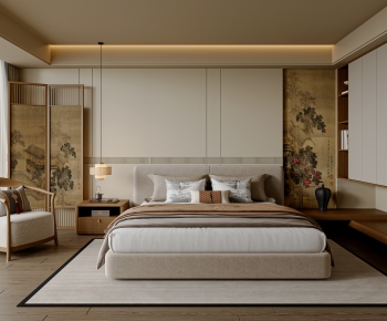 New Chinese Style Bedroom-ID:504213093