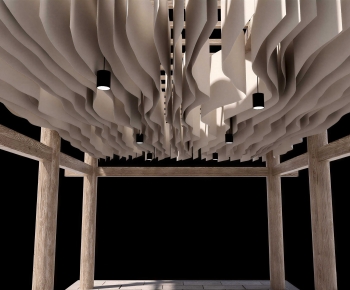 Modern Suspended Ceiling-ID:536268001