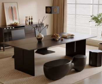 Modern Dining Table And Chairs-ID:701898107