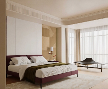 Modern Double Bed-ID:869702106