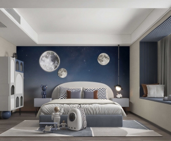 Modern Boy's Room And Son's Room-ID:806448941