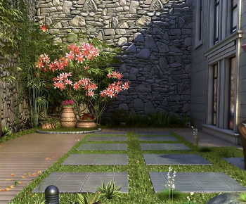 Modern Courtyard/landscape-ID:768609053