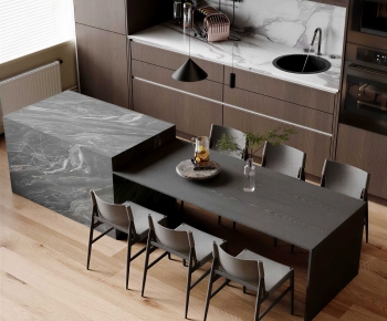 Modern Dining Table And Chairs-ID:720438002