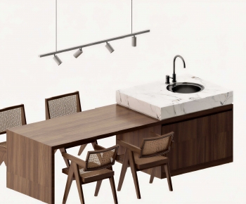 New Chinese Style Dining Table And Chairs-ID:135123976