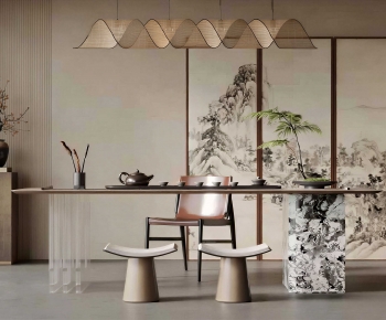 New Chinese Style Tea Tables And Chairs-ID:778501033