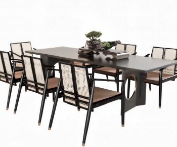 New Chinese Style Dining Table And Chairs-ID:945408111
