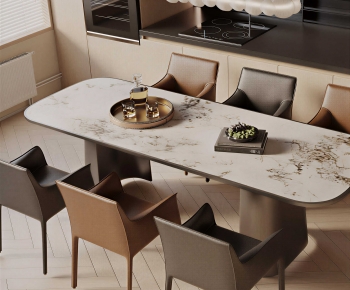 Modern Dining Table And Chairs-ID:607692964
