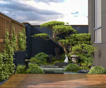 Japanese Style Courtyard/landscape-ID:764958952