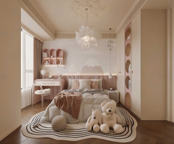 French Style Girl's Room Daughter's Room-ID:132870912