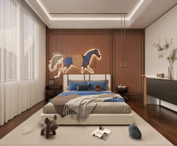 Modern Boy's Room And Son's Room-ID:451873062